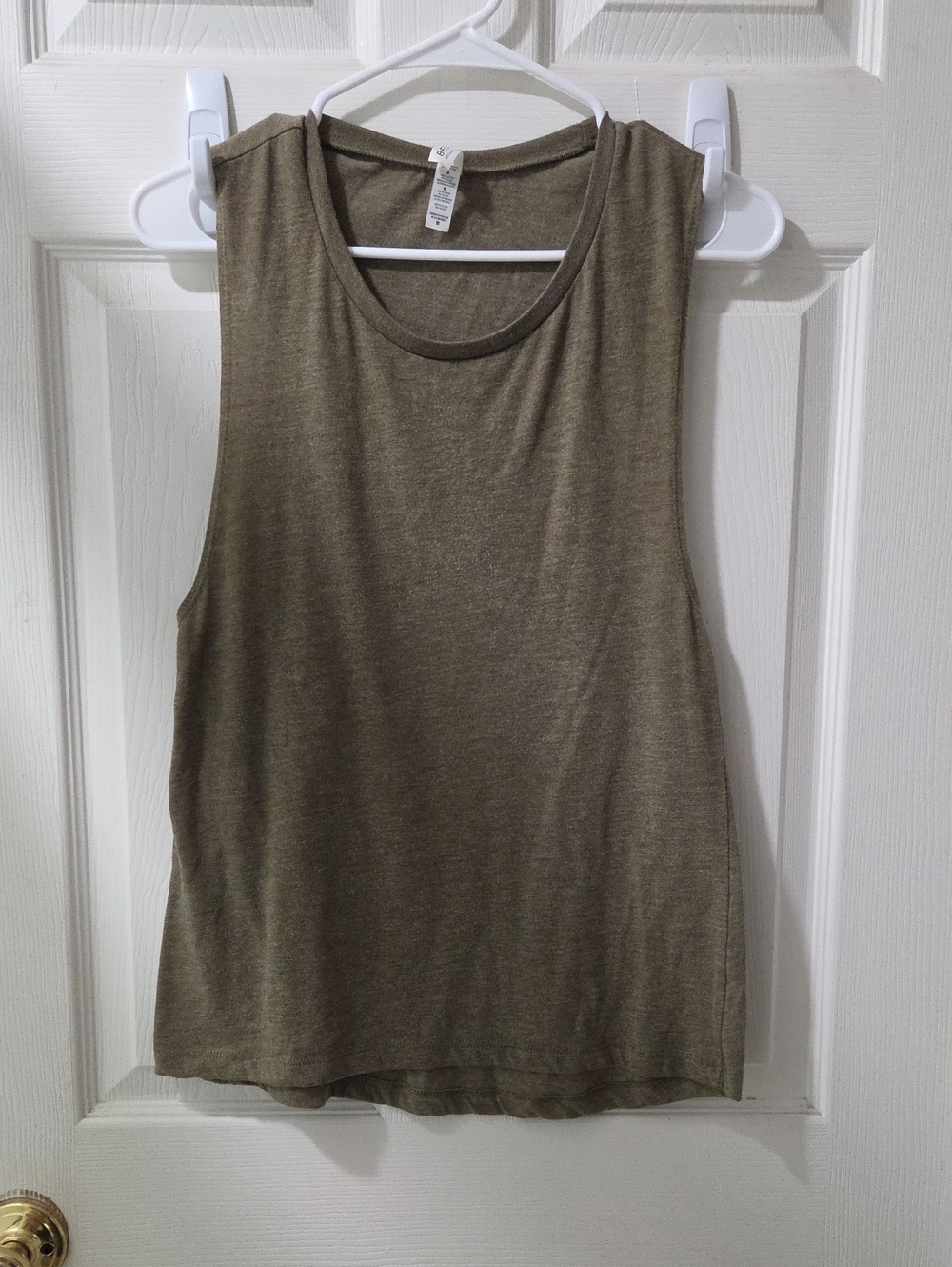 Bella Canvas Olive Green Sleeveless Tank Top